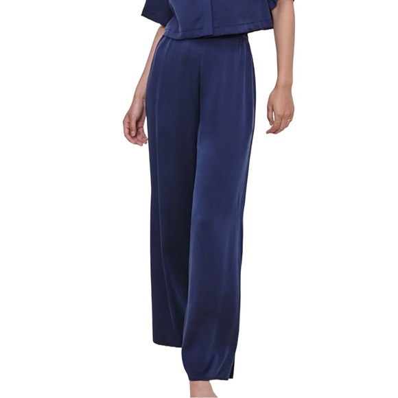 NWOT NAVY Lunya 100% Washable Silk Pajama Pants - Picture 2 of 7